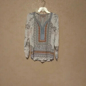 My Danielle peasant multu color blouse size small